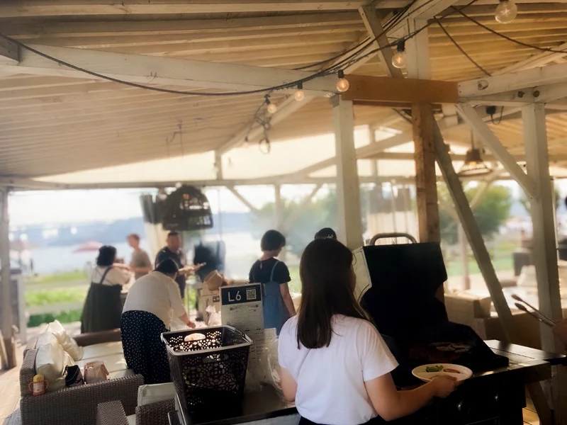バーベキュー大会の様子
