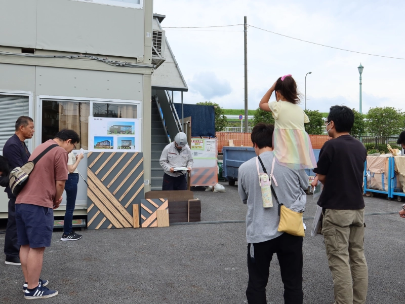 家族参加型現場見学会+バーベキュー大会の様子