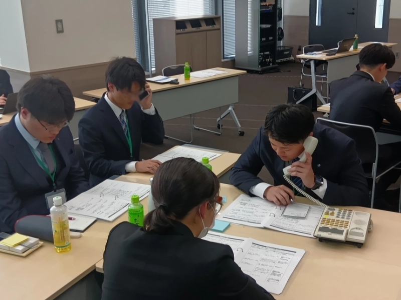 新卒外部研修の様子